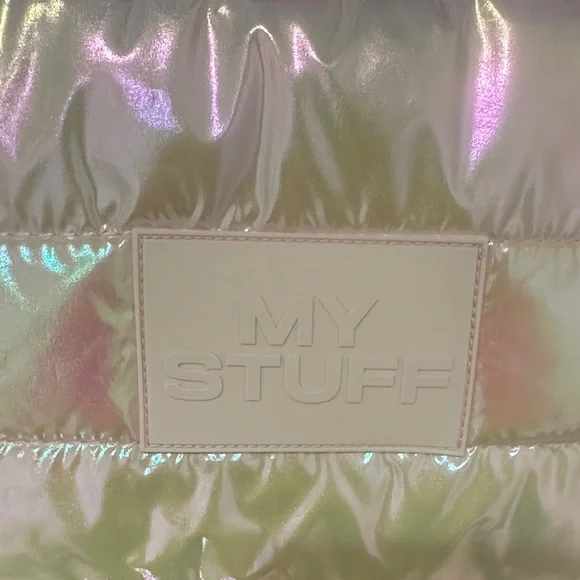 Iridescent Puffy Cosmetic Pouch - Picture 6 of 9